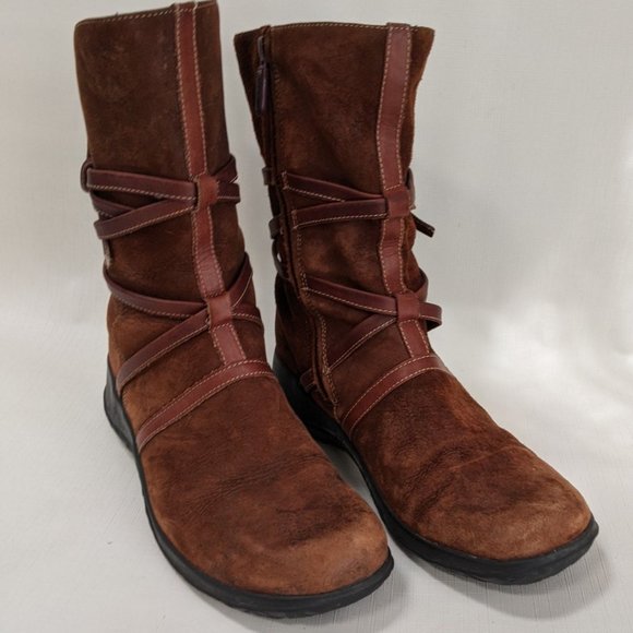 Clarks Artisan Collection Mid-calf Tan Boots 9.5M - Picture 4 of 12